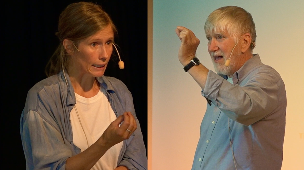 Stina Hansson, planeringsledare för social hållbarhet inom Göteborgs stad och Hans Abrahamsson, freds- och utvecklingsforskare.